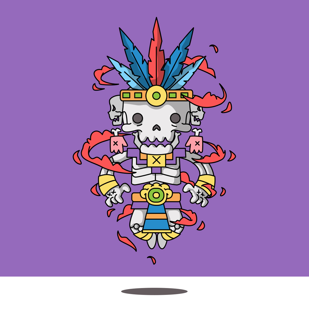 Mictlantecuhtli, mictlán, inframundo, muerto, muertos, muerte, azteca, cultura, méxico
